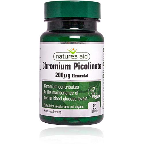 Natures Aid Chromium Picolinate 200� g Elemental 90 Tabs - 2 Pack