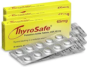 65mg ιωδιούχα δισκία καλίου (60 Pack) - Προστατεύει το θυρεοειδές σας από την έκθεση στην πυρηνική ακτινοβολία