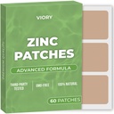 Zinc Patches (Pack of 60) - 100% Φυσικό Patch για γυναίκες και άνδρες - με Βιοτίνη - Ανοσοποιητικό & Σώμα Υποστήριξη - Ενισχυμένη Φόρμουλα