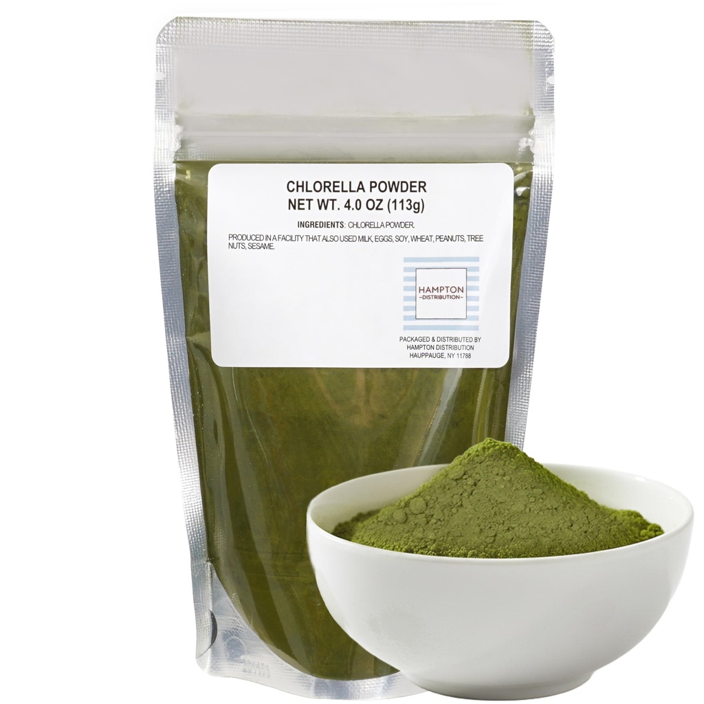 Hampton Distribution Chlorella Powder, 4 Ounce Resealable Bag