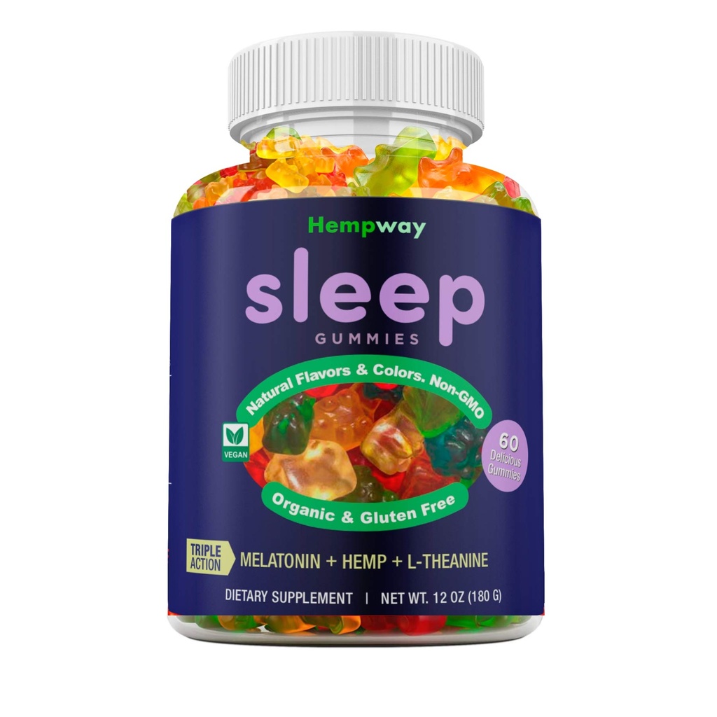 Hemp Sleep Gummies Triple Action 