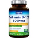 Innate Vitality Vitamin B12 5000mcg, Sublingual, Vegan Methylcobalamin, Fast Dissolve Tablets, Natural Pineapple Flavor, Supports Energy Production & Healthy Nervous System, 90 Tablets