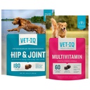 VetIQ Glucosamine Hip & Joint Supplement for Dogs, 180 Soft Chews + VetIQ Multivitamin Supplement for Dogs, 60 Count, Dog Supplements Made in The USA