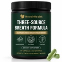 Nouri Three Source Breath Formula, Gut Health Supplement with Oral Probiotics, Zinc, Chlorophyllin, Berberine HCL ＆ Artichoke, Support Gut Balance, Liver Detox ＆ Fresh Breath (1)