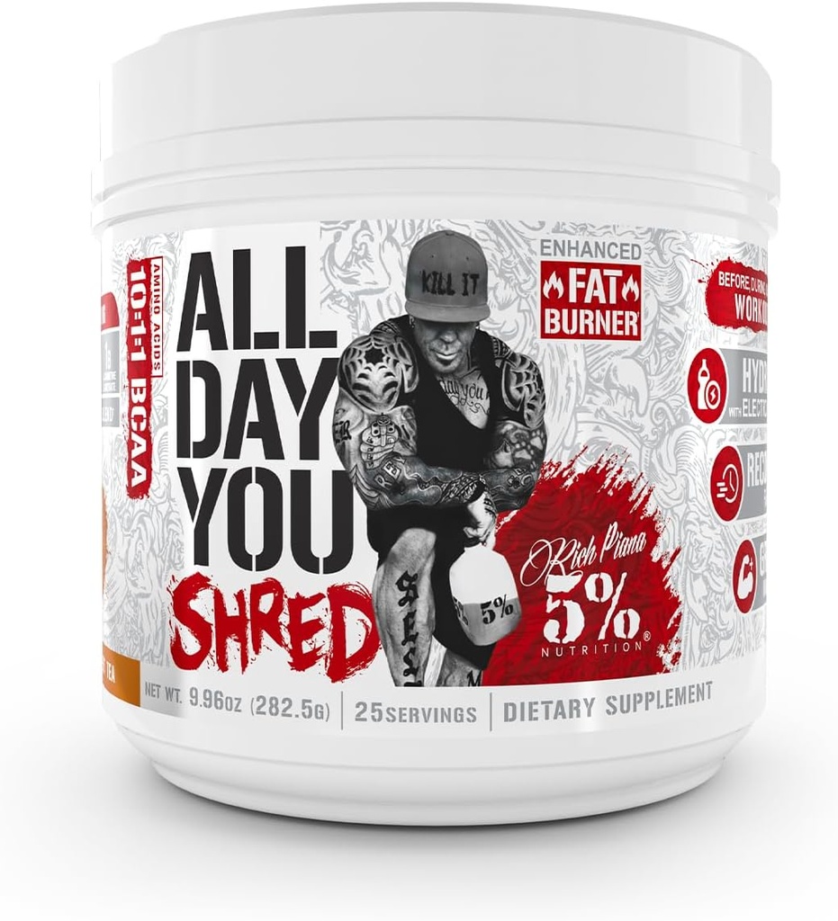 5% Διατροφή AllDayYou shred BCAA σκόνη 