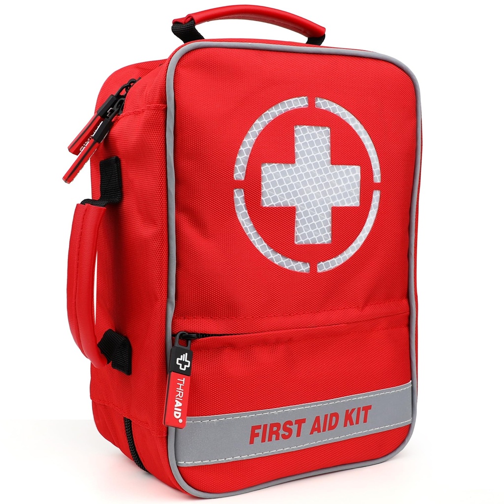 410 PCS First Aid Kit, Double-Sided Reflective, Well-Organized, Waterproof