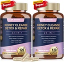 Totaria (2 P) Kidney & Liver Cleanse Detox & Repair Capsules, Chanca Piedra & Cranberry Χάπια για το συκώτι & Kidney Συμπλήρωμα Υποστήριξης Επιπλέον δύναμη για Stones Dissolver, Urinary Tract Health for Woman