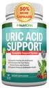 Uric Acid Flush - φυτικό συμπλήρωμα καθαρισμού ουρικού οξέος - με ταρτάρ Cherry, εκχύλισμα σέλινου, Chanca Piedra, Claw του διαβόλου και Πράσινο Coffee Bean - Vegan - Υποστηρίζει Gallbladder και Νεφρική Υγεία