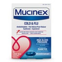 Mucinex Cold & Flu High Blood Pressure Liquid Gels, 16 ct.