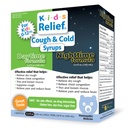 Kids Relief Cough & Cold Syrup Bundle, Daytime & Nighttime, 0-12 Yrs | Caramel Flavor, Gluten and Dye Free, No Added Sugar, 2 x 3.4 oz