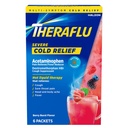 Theraflu Daytime Severe Cold Relief Powder, Berry Burst Flavor, 6 Count | Cold, Cough, and Flu Relief Powder for Use in Hot Liquids, Dual Formulas for Day and Night