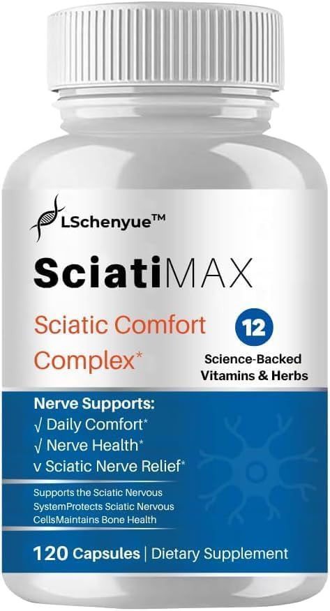 Sciatica Nerve Pain Relie - Botanical Extracts, Carefully Selected Ingredients, 120 Capsulesf