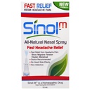Sinol Headache Relief Nasal Spray, OTC Migraine and Sinus Relief, 57 Doses | Migraine, Cluster and Sinus Headaches, Natural Ingredients, Non-Drowsy and Non-Addictive, Made in USA, Shake Before Use