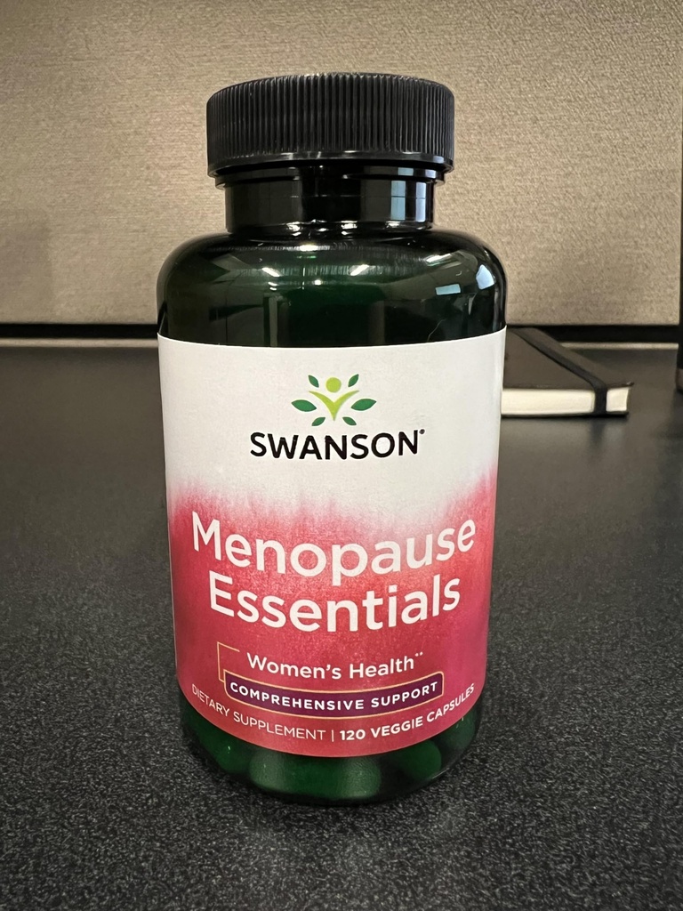 Swanson Menopause Essentials Women's Herbs, 120 Veg Capsules | Combines Women's Health Herbs Including Chasteberry and Black Cohosh to Soothe Menopausal Symptoms, Vegan