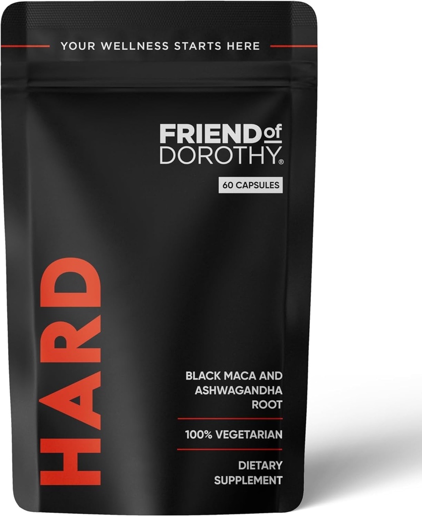 Men's Libido, Energy & Stamina Support Capsules, Black Maca Extract, 60 Ct | Supports Vitality, Energy, Stamina & Male Wellness, Black Maca, Ashwagandha, Natural, Non-GMO, 1-Month Supply