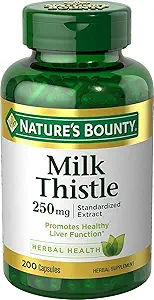 Nature's Bounty Milk Thistle 250 mg Capsules 200 ea