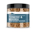 Earthborn στοιχεία Turmeric & Moringa 200 κάψουλες, καθαρό & μη αραιωμένο, χωρίς πρόσθετα