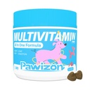 All-in-One Dog Multivitamin with Superfood Berries, Probiotics, Glucosamine, Omega 3 - Support Hip Joint, Skin Coat, Allergy Relief, Digestion, Immune Health - Vitamins Supplement - 120 Chews