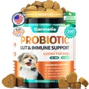Probiotics for Dogs, Gut Health for Digestive Enzymes, 200 Chews | All Natural Probiotic Blend to Support Yeast, Itchy Skin and Itchy Ears, Allergies, Immunity, Diarrhea & Gas Relief, Chicken
