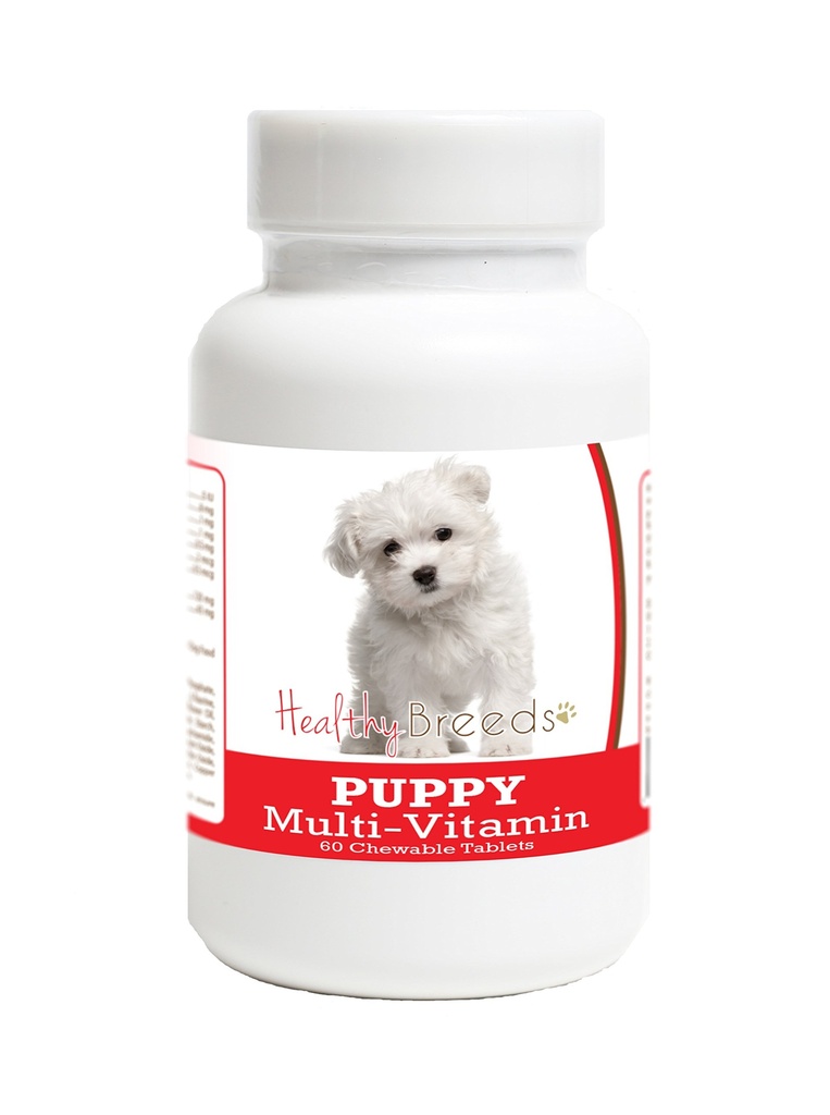 Healthy Breeds Maltese Puppy Dog Multivitamin Tablet 60 Count