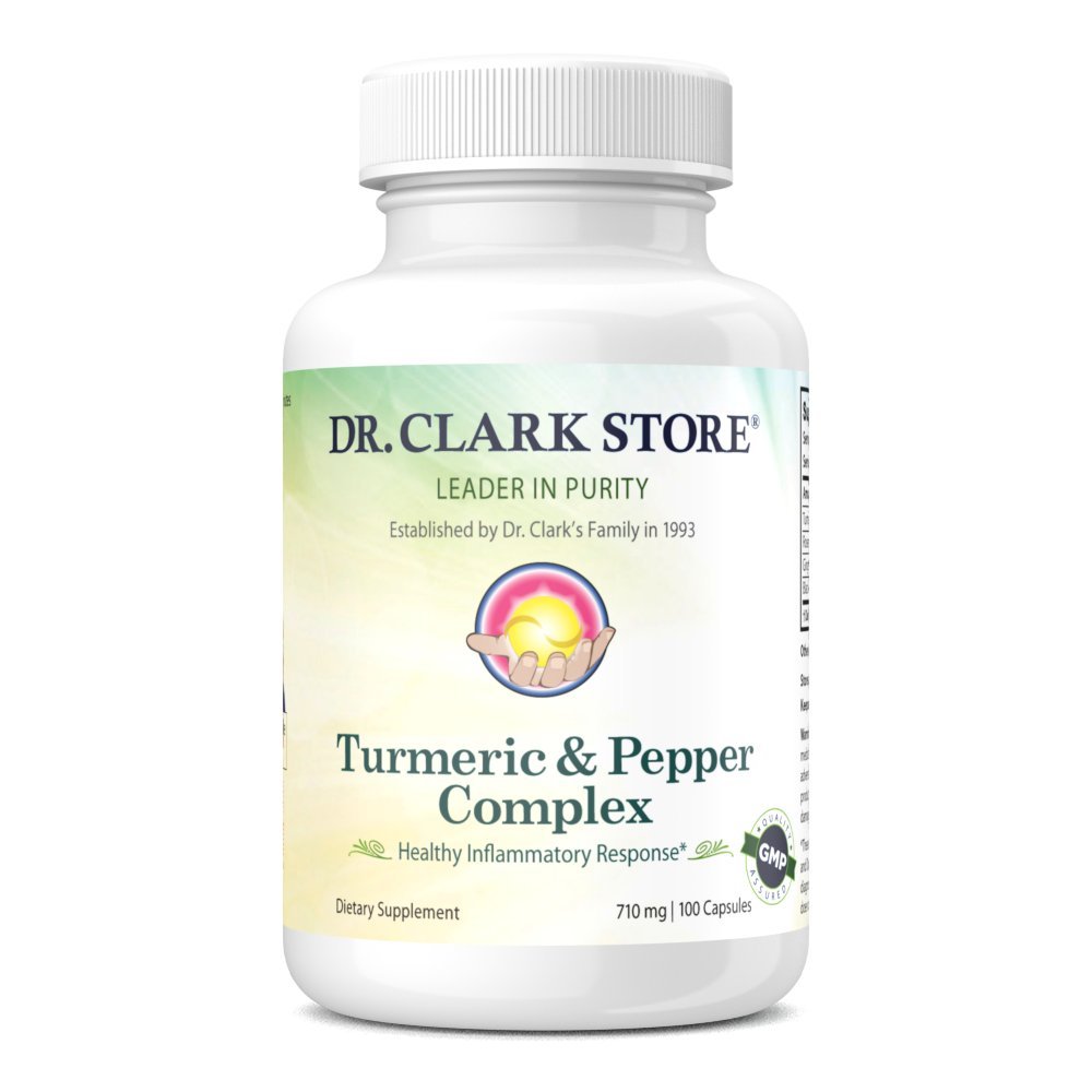 Dr Clark Store Turmeric & Black Pepper Extract – 710mg, 100 κάψουλες, Ανοσολογική Υποστήριξη, Αντιοξειδωτικό, Συμπλήρωμα για την υγεία των ενηλίκων