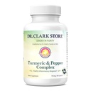 Dr Clark Store Turmeric & Black Pepper Extract – 710mg, 100 Capsules, Immune Support, Antioxidant, Digestion Health Supplement for Adults