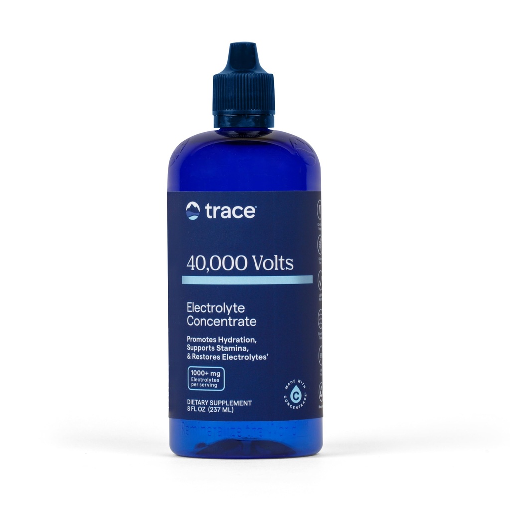 Trace Minerals 40.000 Volts - Συμπυκνωμένο συμπλήρωμα σταγόνες για την υποστήριξη των ηλεκτρολυτών - Υποστηρίξτε την υγεία των μυών & ζωτικότητα - Εκγύμναση ποτό για να βοηθήσει την ενυδάτωση - 8 fl oz (πακέτο των 2) (96 εξυπηρετούν)
