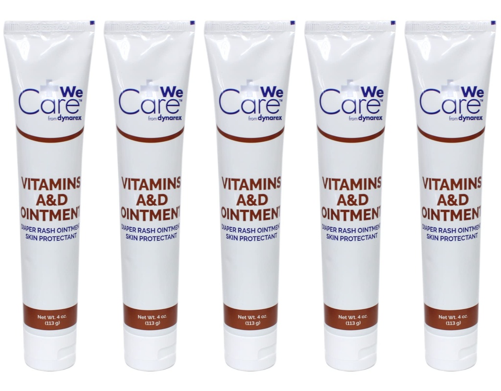 Dynarex Vitamins A&D Ointment, 4 oz Tube - (Pack of 5)