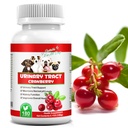 Cranberry Supplement for Dogs - UTI, Bladder Health & Incontinence | 180 Chews with crananidin & apple cider vinegar. Supports urinary tract health, Kidney function & pH balance.