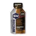 GU Energy Roctane Ultra Endurance Energy Gel, Vegan, Gluten-free, Kosher, και Dairy-free On-The-Go Sports Διατροφή για τρέξιμο, ποδηλασία, πεζοπορία ή σκι, Cold Brew 2X καφεΐνη (24 πακέτα)