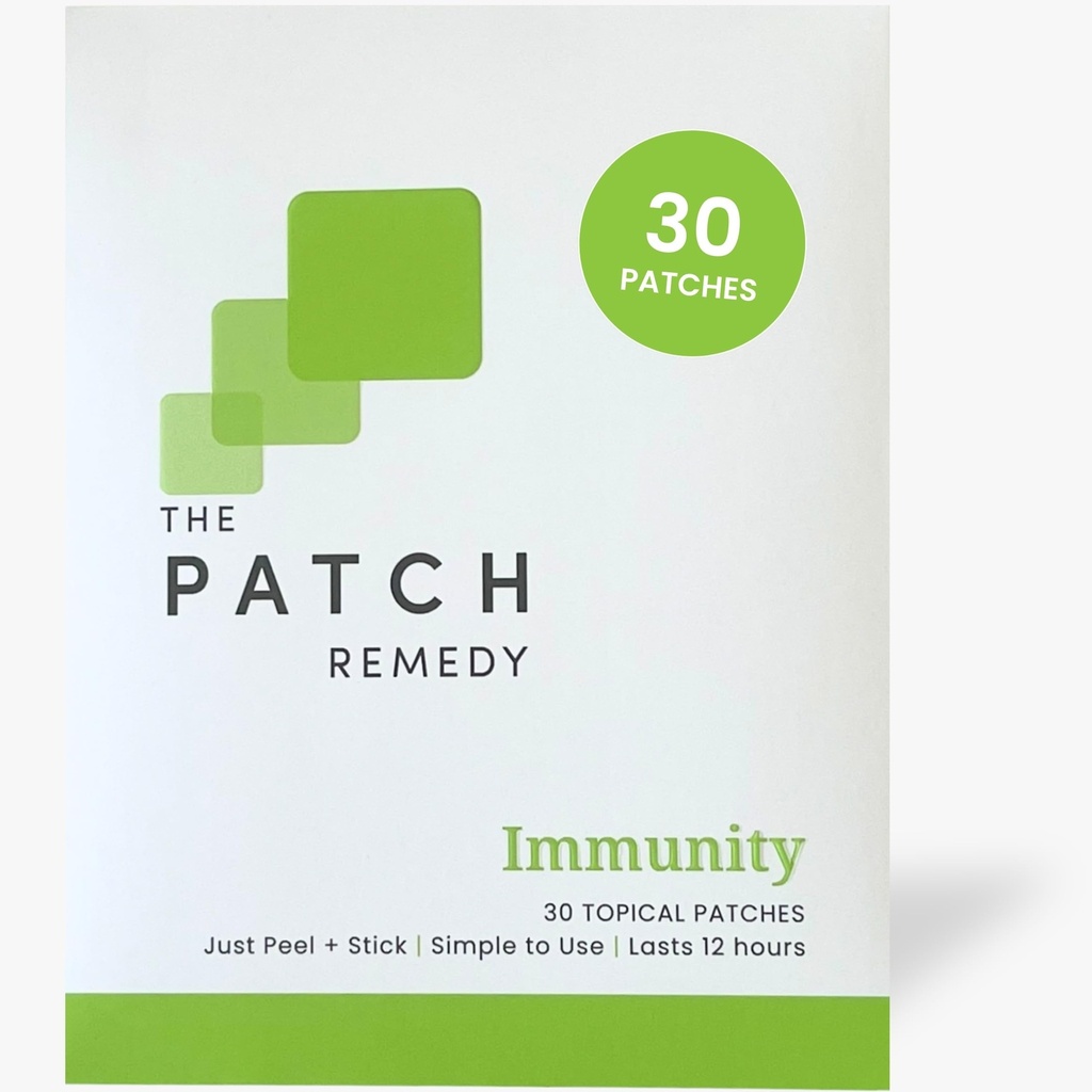 The Patch Remedy Immunity Patches - 30 Topical Immune Patches Containing Vitamin C, Zinc, Echinacea Extract & Ginkgo Biloba, Lasts 24 Hours