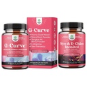 Bundle of G-Curve Butt and Breast Growth Capsules - Horny Goat Weed Muira Puama & Maca Root and Myo-Inositol & D-Chiro Inositol - Choline to Regulate Menstrual Cycle Fertility Hormonal Balance