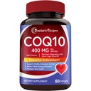 Doctor's Recipes CoQ10 400 mg High Potency, Stable Form Ubiquinone, Superior Absorption with Extra Virgin Olive Oil, Antioxidant for Heart & Energy, Naturally Fermented, Gluten-Free, 60 Softgels