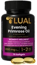 LUAL Evening Primrose Oil 1000mg with GLA | 75 Softgels | 1000mg Evening Primrose Oil with GLA