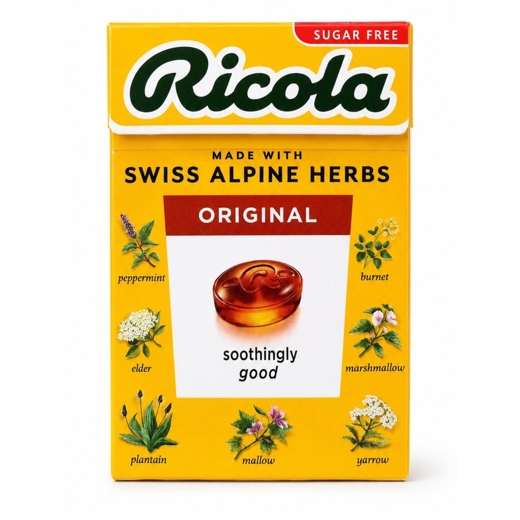 Ricola Original Sugar Free Sweetened with Stevia 45g