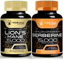 WELNESS LABSRX Lions Mane Κάψουλες και κάψουλες βερβερίνης