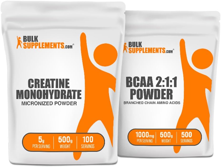 BulkSupplements Createine 500g + BCAA 2:1:1 500g Bundle