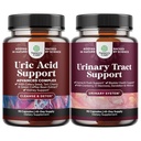 Bundle of Green Coffee Bean Extract for Uric Acid Cleanse & Detox with Turmeric, Tart Cherry & Celery Seed and D Mannose for Urinary Tract Health - High Potency D-Mannose with Cranberry Juice Powder
