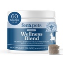 Fera Pets Cat Multivitamin - Wellness Blend with Probiotics, 60 Scoops | Cat Food Topper with Feline-Specific Probiotics, Taurine and Lysine that Promotes Joint, Immune, Heart & Bladder Health