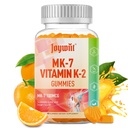 Βιταμίνη K2 MK-7 Gummies 100mcg, συμπλήρωμα βιταμίνης επιπλέον δύναμη K2 για την υποστήριξη οστών & He-Art, Μασώμενο φυσικό άρωμα πορτοκαλιού, μη GMO, Vegan, 60 Gummies