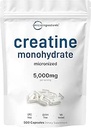 Creatine Monohydrate 5.000mg, 500 Κάψουλες 