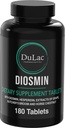 DULÀC FARMACEUTICI 1982 Dulac - Diosmin Hesperidin 1000mg Dietary Supplement 180 Tablets, Enriched with Horse Chestnut Extract and Butchers Broom