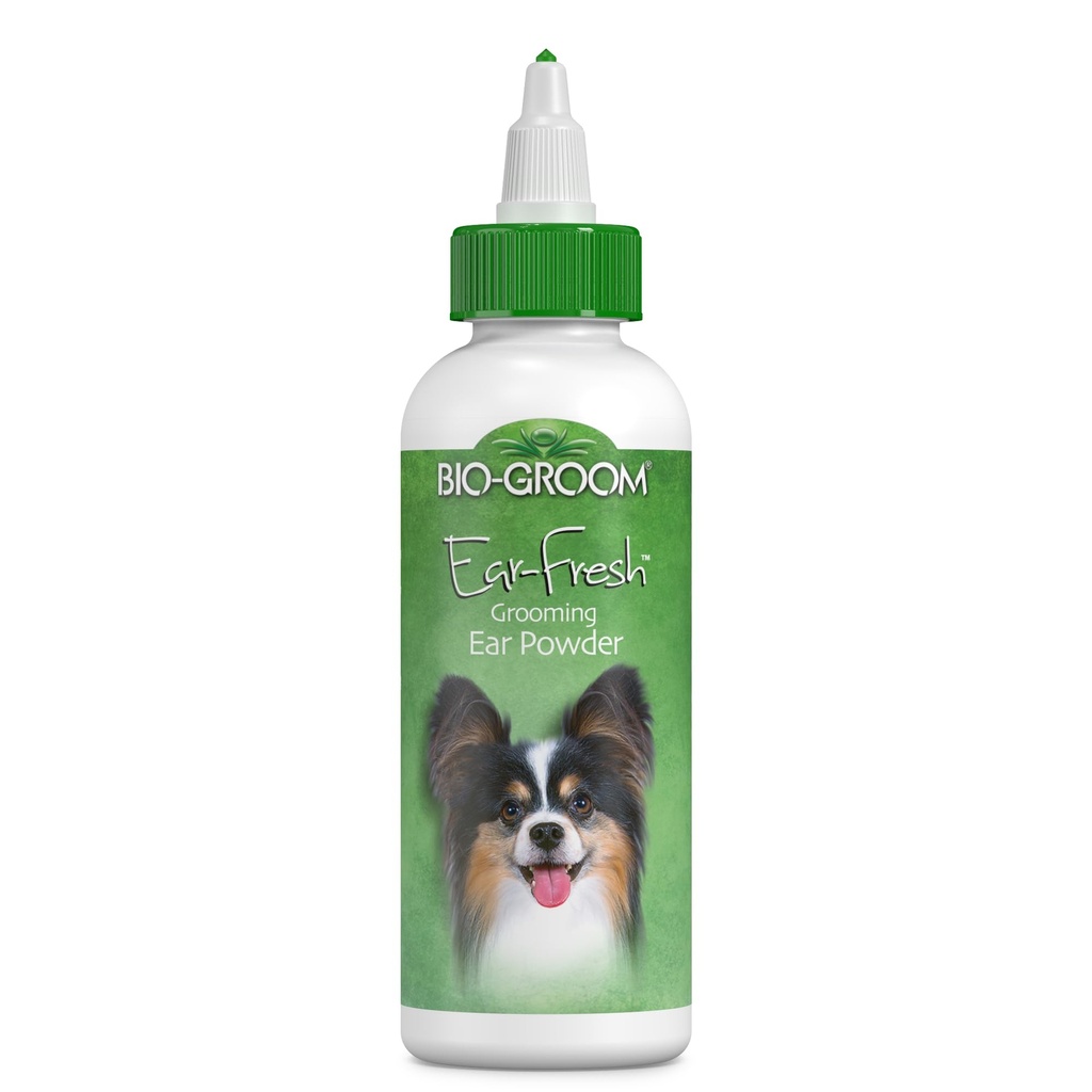 Bio-groom Dog Grooming Ear Fresh Powder - Cat & Dog Ear Cleaner, Bathing Supplies, Puppy Wash, Cruelty-Free, Made in USA - 24 g 1-Pack