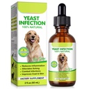 Yeast Infection Treatment for Dogs, 60ml Dog Ear Infection Treatment,Itchy Ear,Skin&Allergy Symptoms Relief-Reduces Inflammation&Relieves Irritation,Dog Supplement Drops with Multivitamins Probiotics