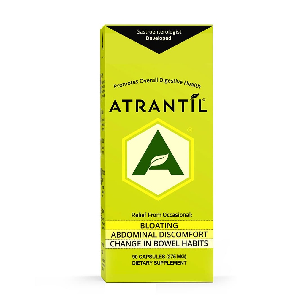 Atrantil 90 Κάψουλες-Αντιοξειδωτικό Συσκευασμένη Πολυφαινόλη για την Ανακούφιση του Βλέγματος και του Αερίου, Κοιλιακή Δυσφορία, Δυσκοιλιότητα, Διάρροια, Μεταβιοτική, Αλλαγή στις Συνήθειες του Bowel και Everyday Digestive Health.
