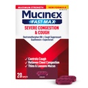 Mucinex Fast-Max Maximum Strength Severe Congestion & Cough Caplets, 20ct