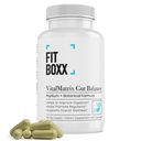 VitalMatrix Gut Balance – 1080mg Psyllium Husk Fiber & Botanical Blend – Digestive Support, Bloating Relief & Regularity – 60 Vegan Capsules, 30-Day Supply
