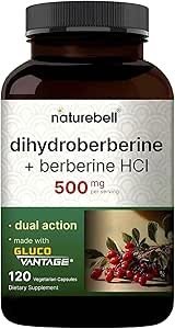 NatureBell Dihydroberberine με Berberine HCl 500mg, 120 κάψουλες Veggie 