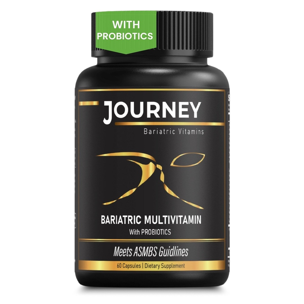 Journey Bariatric Multivitamin with Probiotics & Iron – Capsule (60 Count)