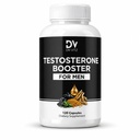Testosterone Booster for Men – Energy, Stamina & Vitality Support with Ashwagandha, Tongkat Ali, Shilajit, Fenugreek, Zinc & Vitamin D – Men’s Daily Supplement – 120 Capsules
